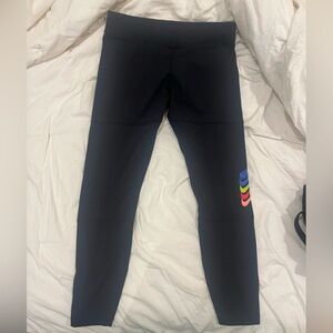 Nike Large Black Leggings with Colorful Logo